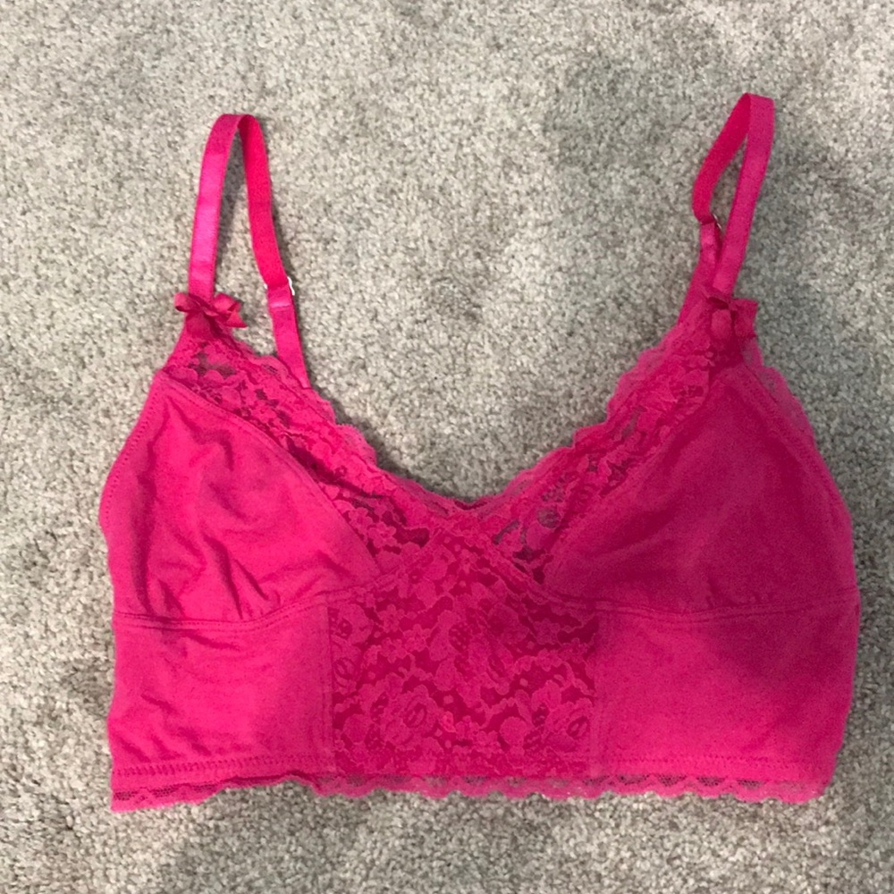 Aerie Pink Bralette, Size Medium